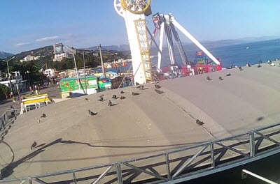 фото с веб-камеры на Набережной Алушты
