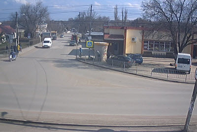 фото с камеры у перекрестка улиц Ленина и Маркса в Гвардейском